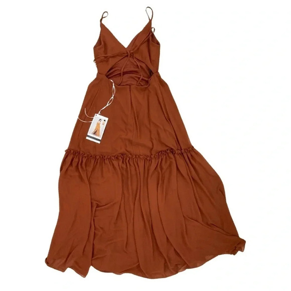 Sorella Vita 9419 Bridesmaid Maxi Dress NWT | Burnt Orange | Size 10 - Picture 4 of 9